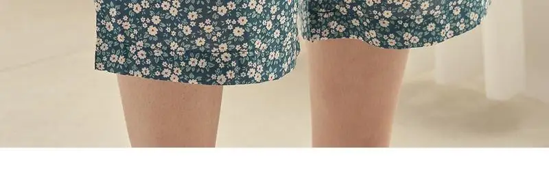 [모던하우스] L 모달100% 부드럽고 시원한 7부바지 네이비꽃 상세페이지 16